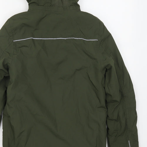 F&F Girls Green   Parka Coat Size 11-12 Years