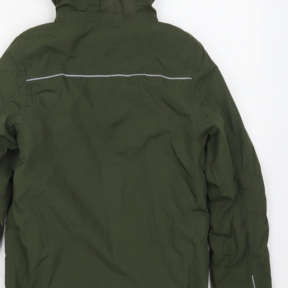 F&F Girls Green   Parka Coat Size 11-12 Years