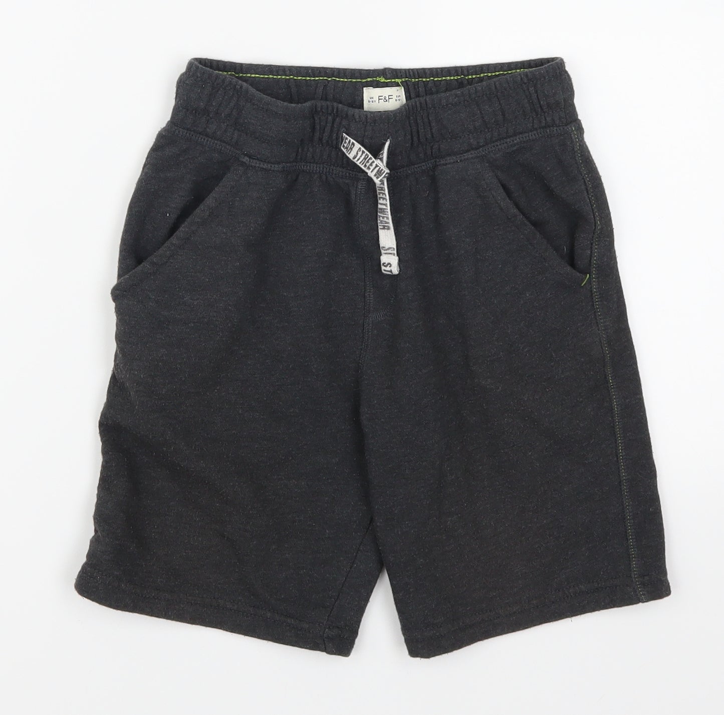 F&F Boys Grey   Sweat Shorts Size 8-9 Years