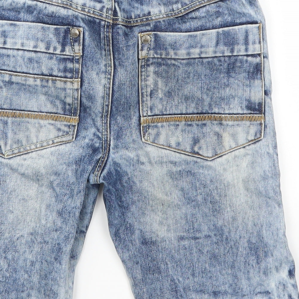 TU Boys Blue  Denim Biker Shorts Size 7 Years