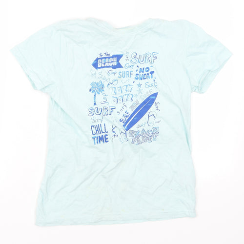 Primark Boys Blue   Basic T-Shirt Size 8-9 Years  - Surf To The Beach