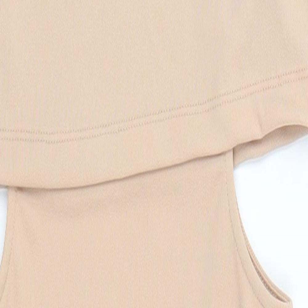 Topshop Womens Beige   Pencil Dress  Size 6