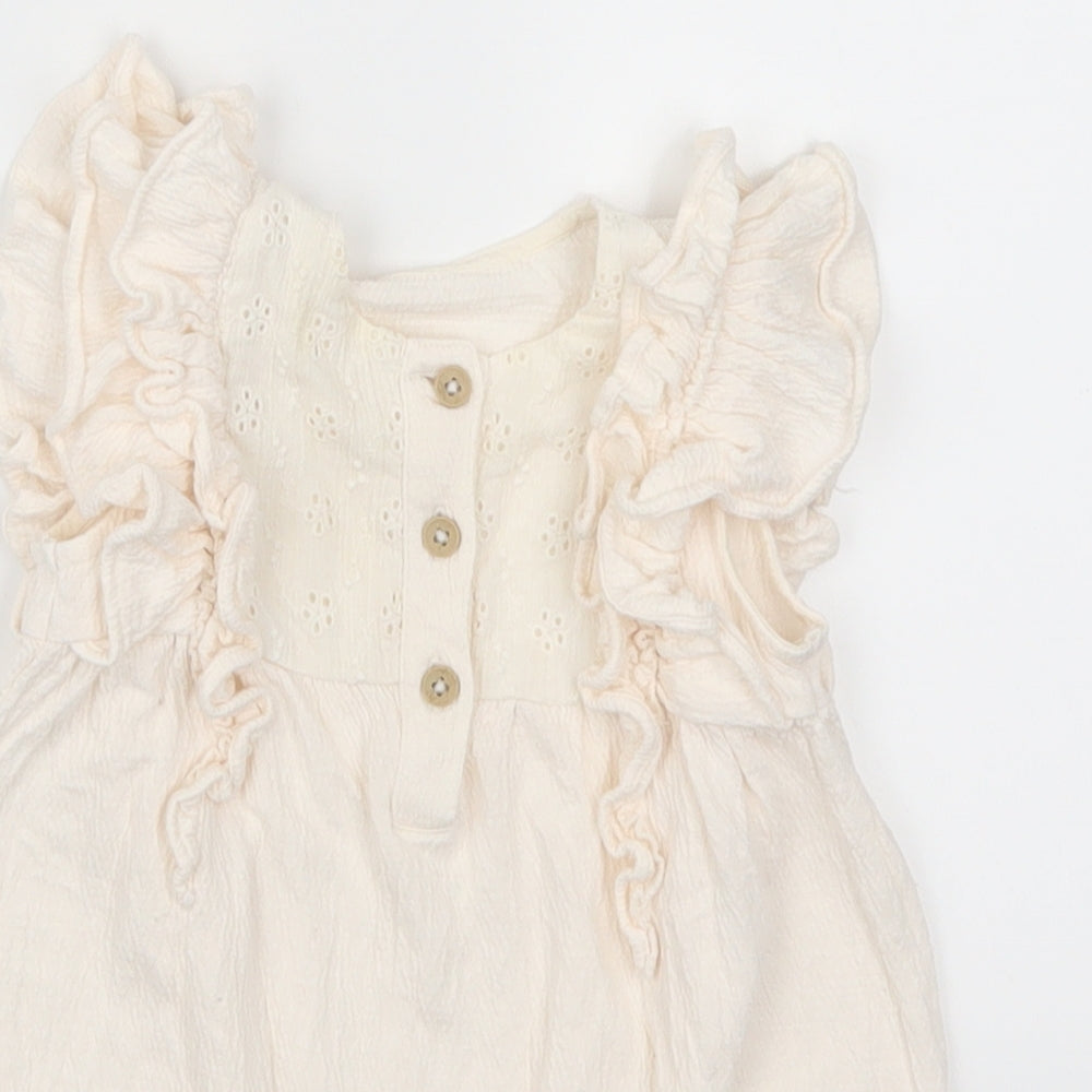 George Girls White   Leotard One-Piece Size 6-9 Months