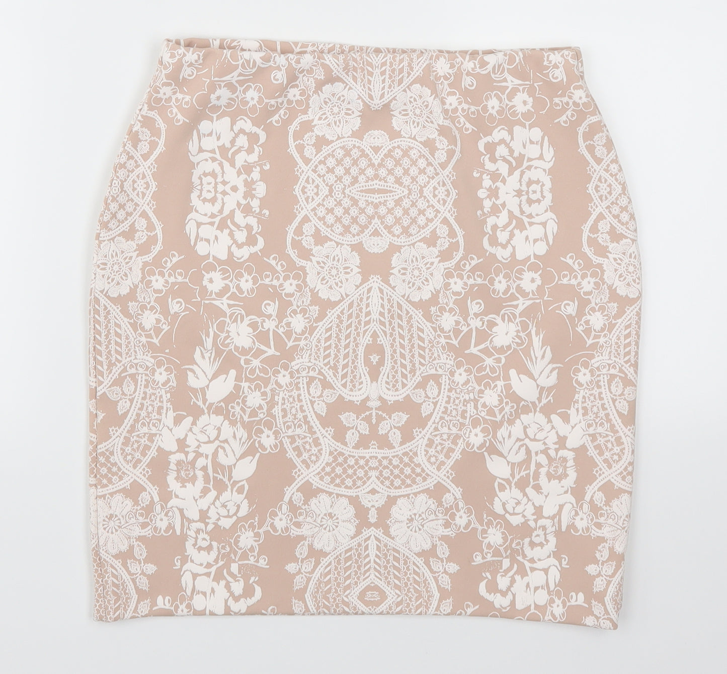 River Island Womens Pink Geometric  Mini Skirt Size 10
