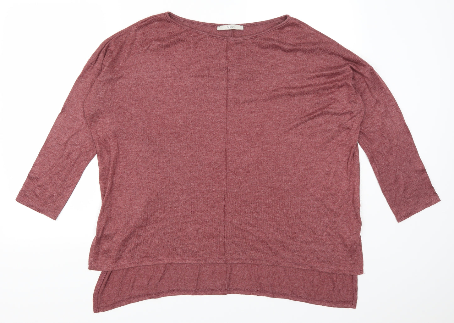 George Womens Red   Basic T-Shirt Size 12