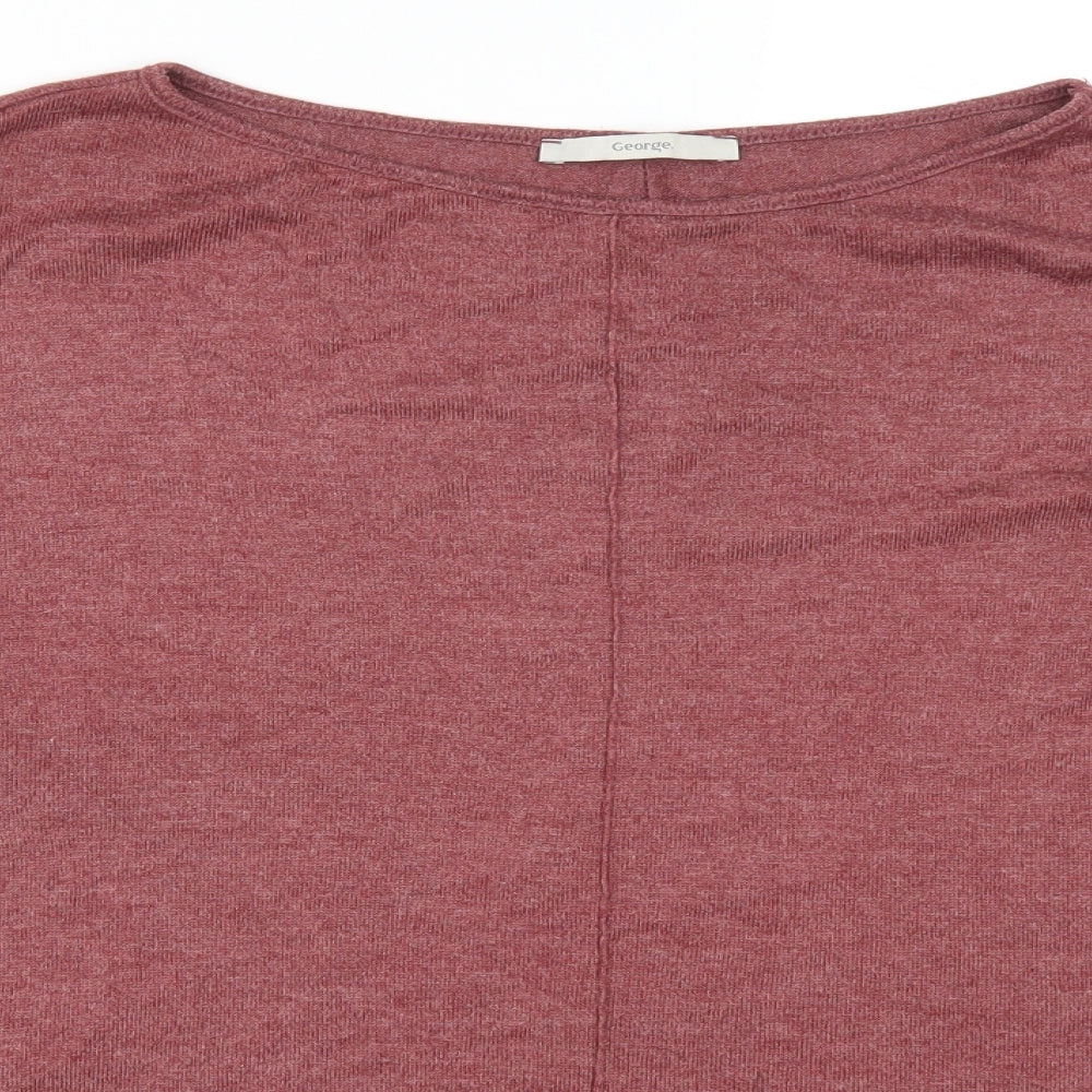 George Womens Red   Basic T-Shirt Size 12