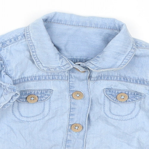 George Girls Blue  Denim Jacket  Size 6-9 Months