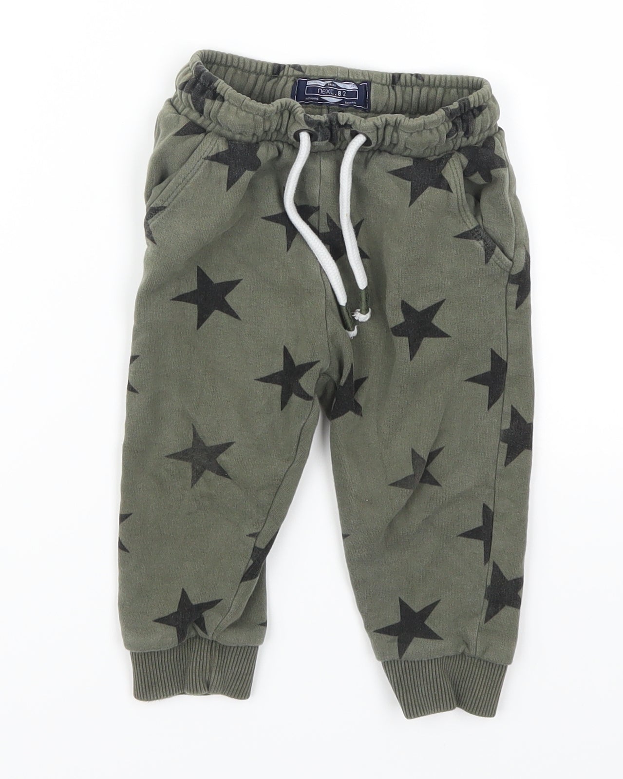 NEXT Boys Gold Geometric  Sweatpants Trousers Size 18-24 Months  - Stars