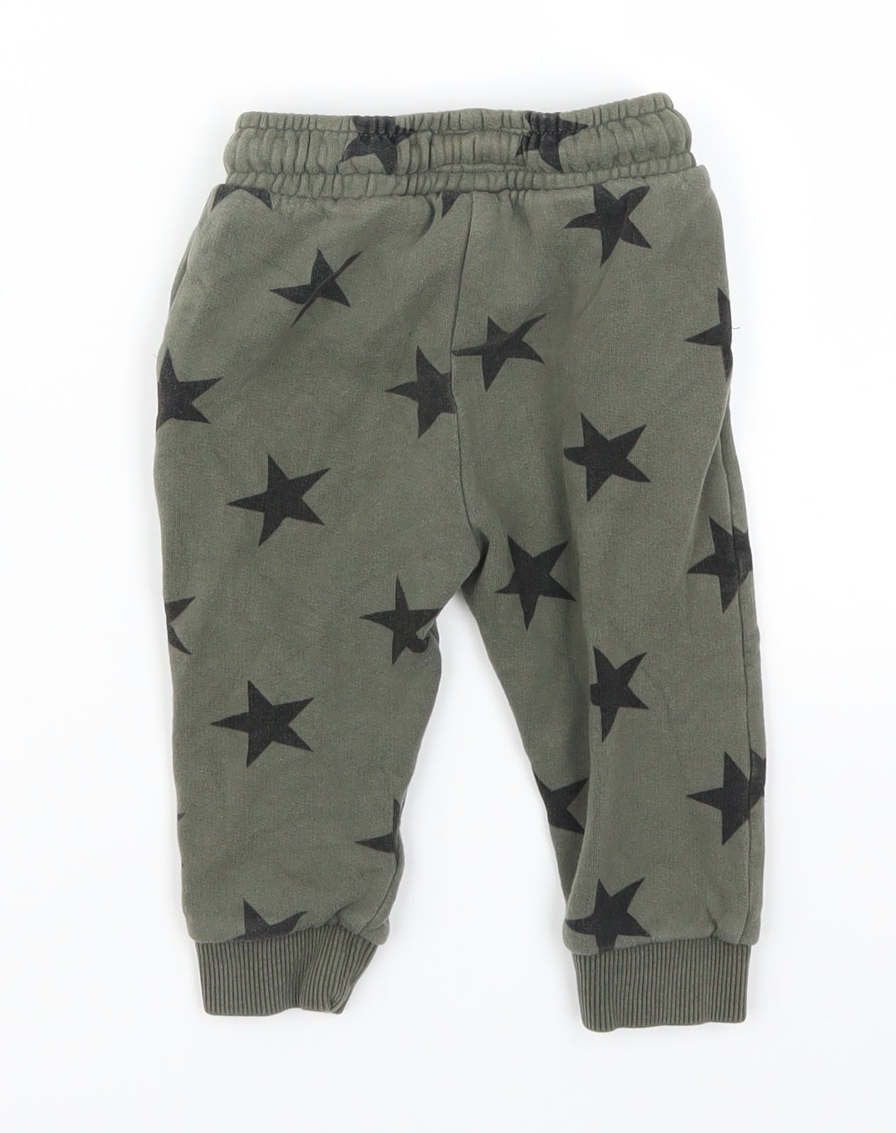NEXT Boys Gold Geometric  Sweatpants Trousers Size 18-24 Months  - Stars