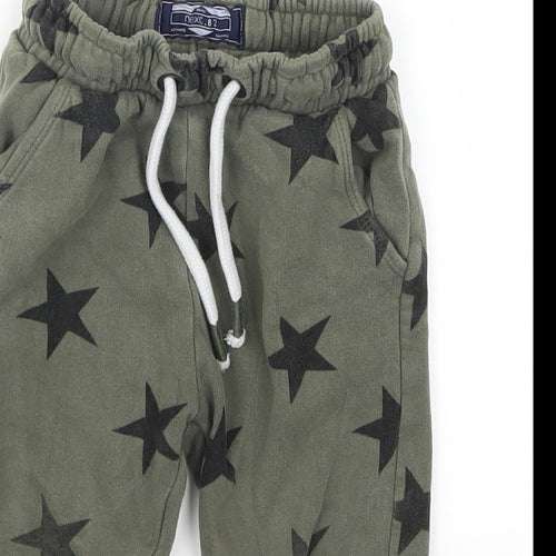 NEXT Boys Gold Geometric  Sweatpants Trousers Size 18-24 Months  - Stars