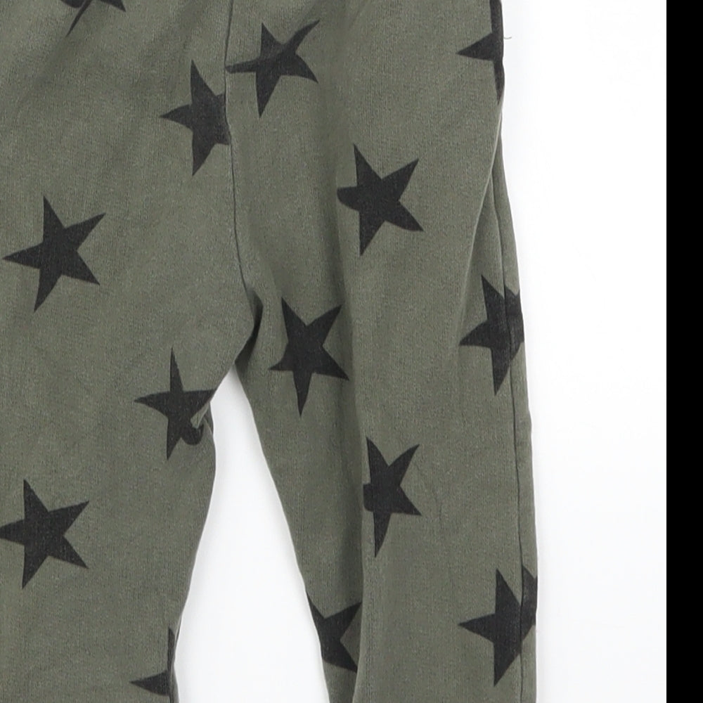 NEXT Boys Gold Geometric  Sweatpants Trousers Size 18-24 Months  - Stars