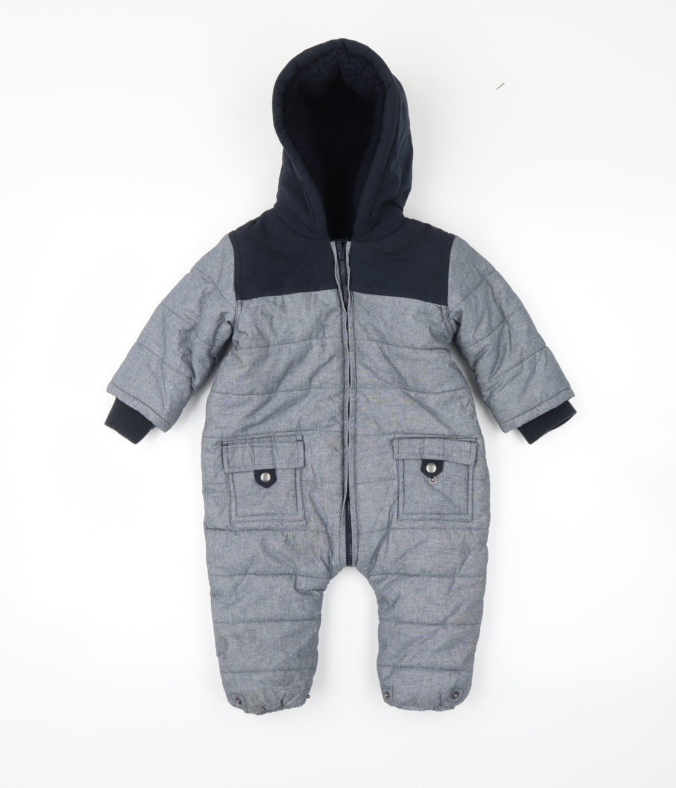 no brand  Grey   3-in-1 Jacket Snowsuit Size 9-12 Months