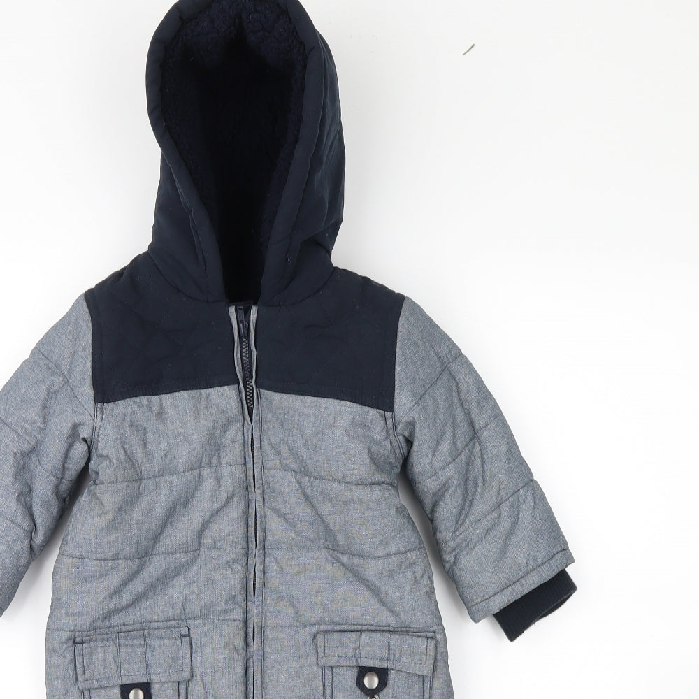no brand  Grey   3-in-1 Jacket Snowsuit Size 9-12 Months