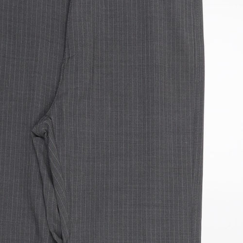 NEXT Mens Grey Striped  Trousers  Size 32 in