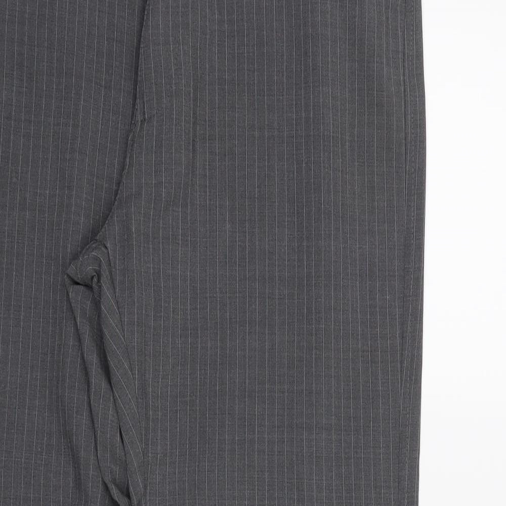 NEXT Mens Grey Striped  Trousers  Size 32 in