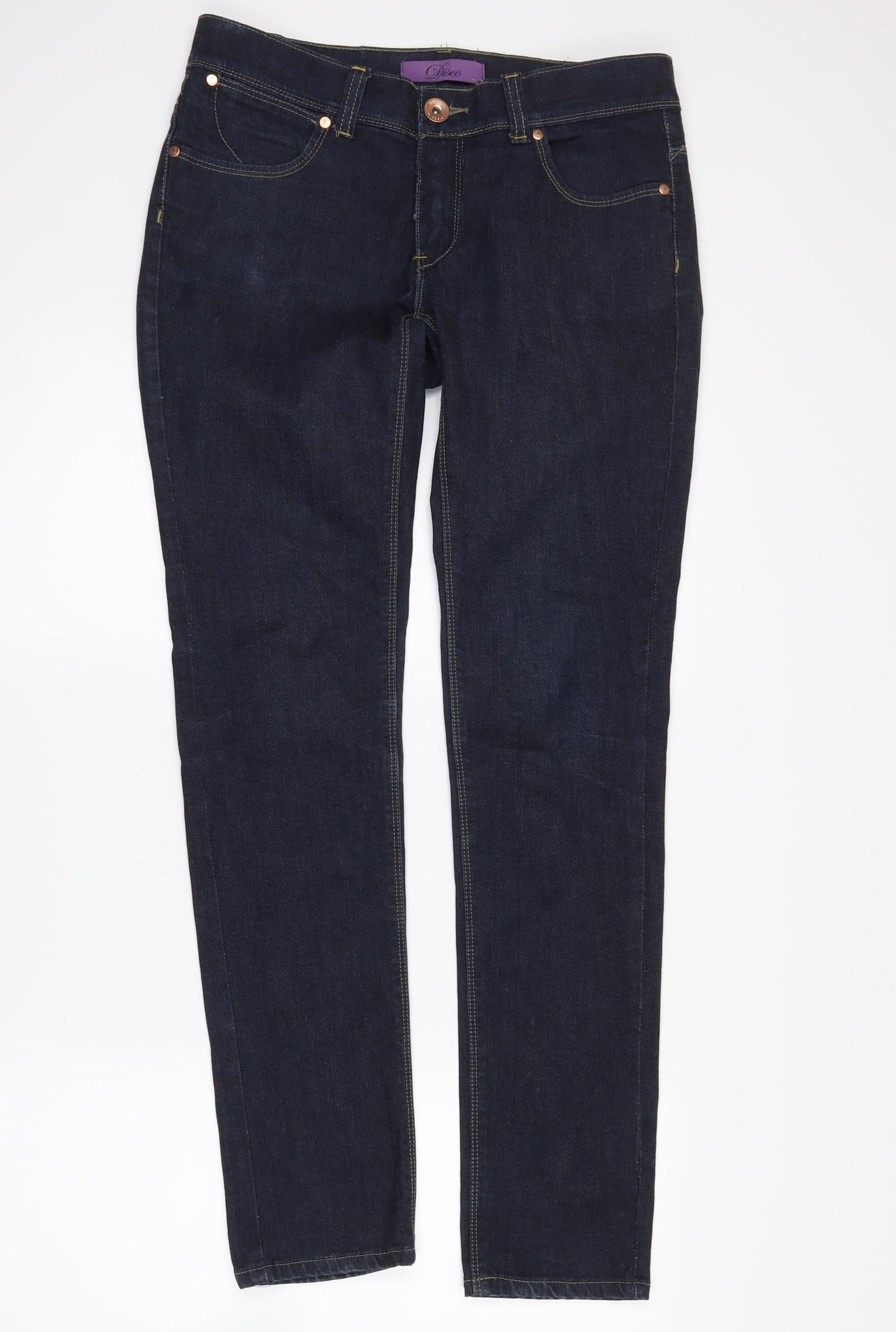 Disco Womens Blue  Denim Skinny Jeans Size 10