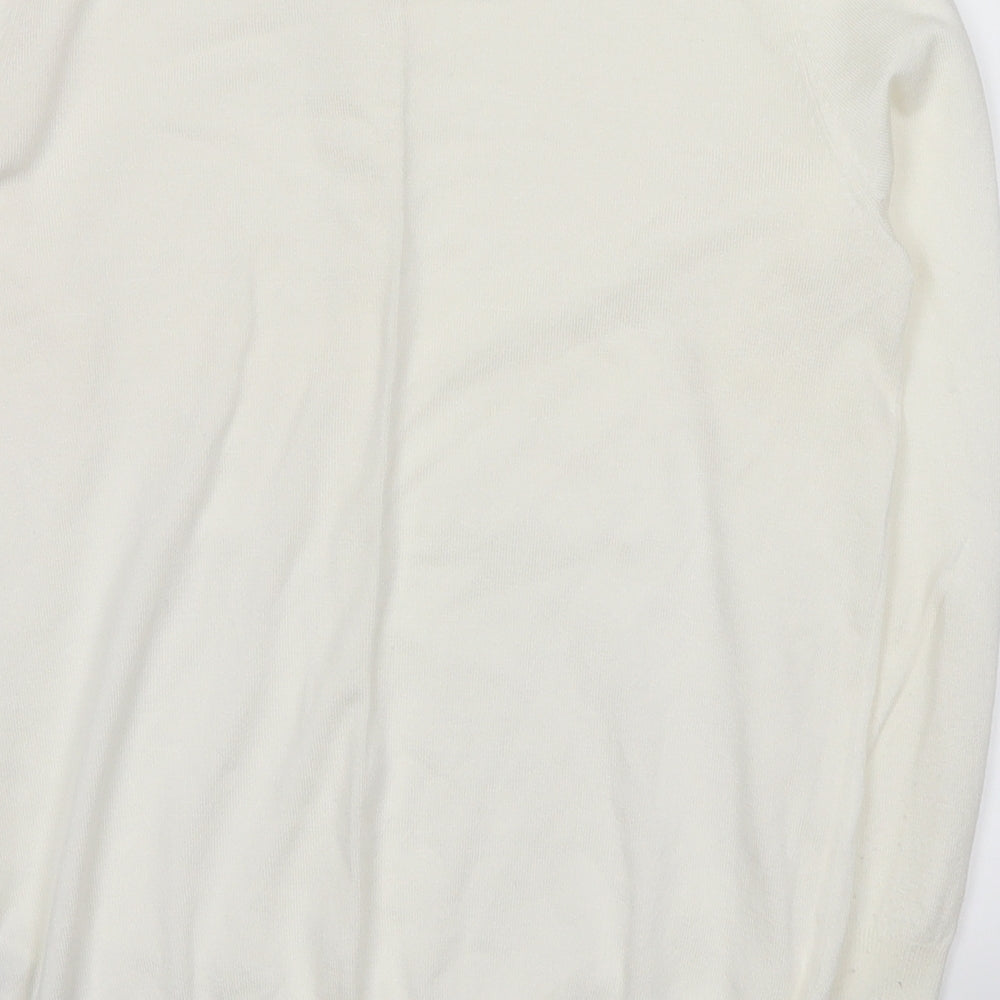 dunnes Womens White   Cardigan Jumper Size 10
