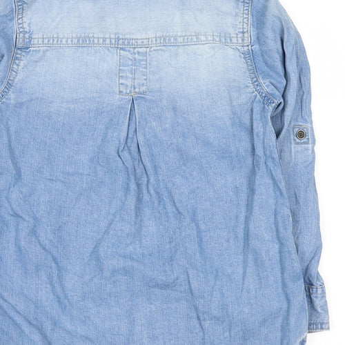 NEXT Girls Blue   Basic Button-Up Size 6 Years