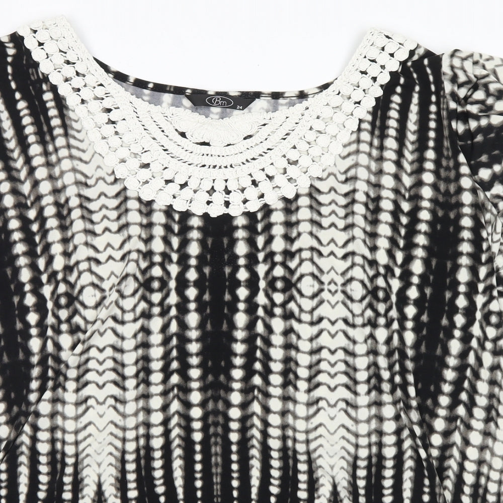 BM Womens Black   Basic Blouse Size 24