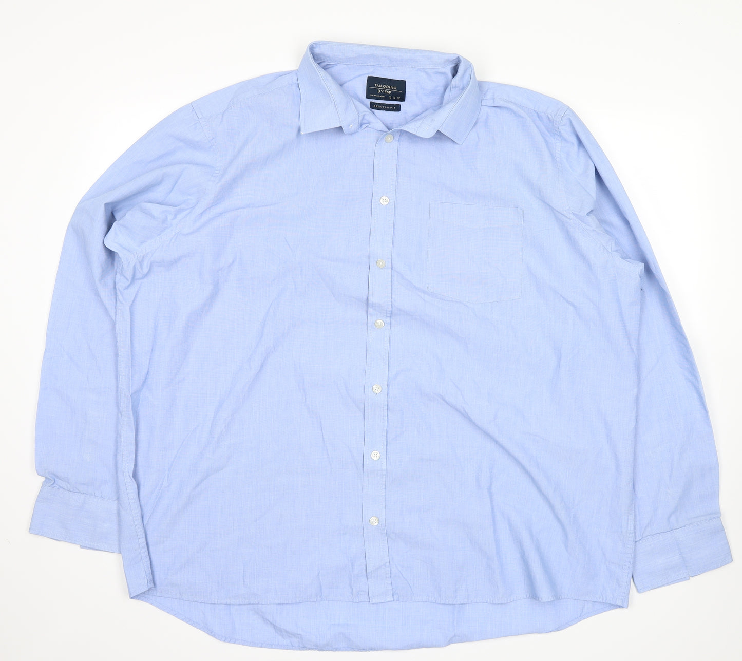 F&F Mens Blue    Dress Shirt Size 18