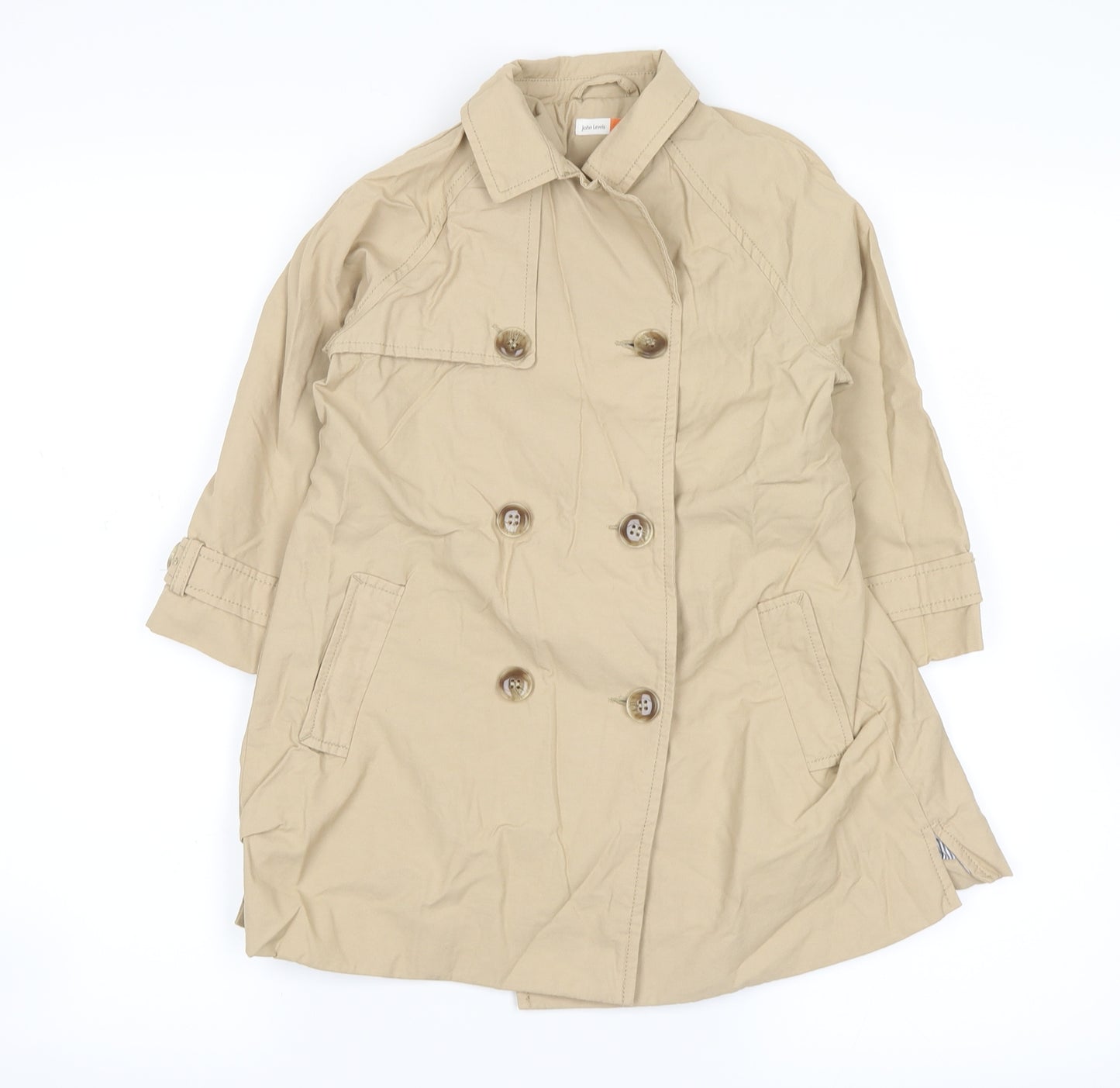 John Lewis Boys Beige   Trench Coat Coat Size 4 Years