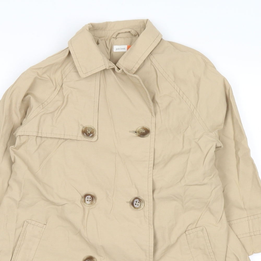 John Lewis Boys Beige   Trench Coat Coat Size 4 Years