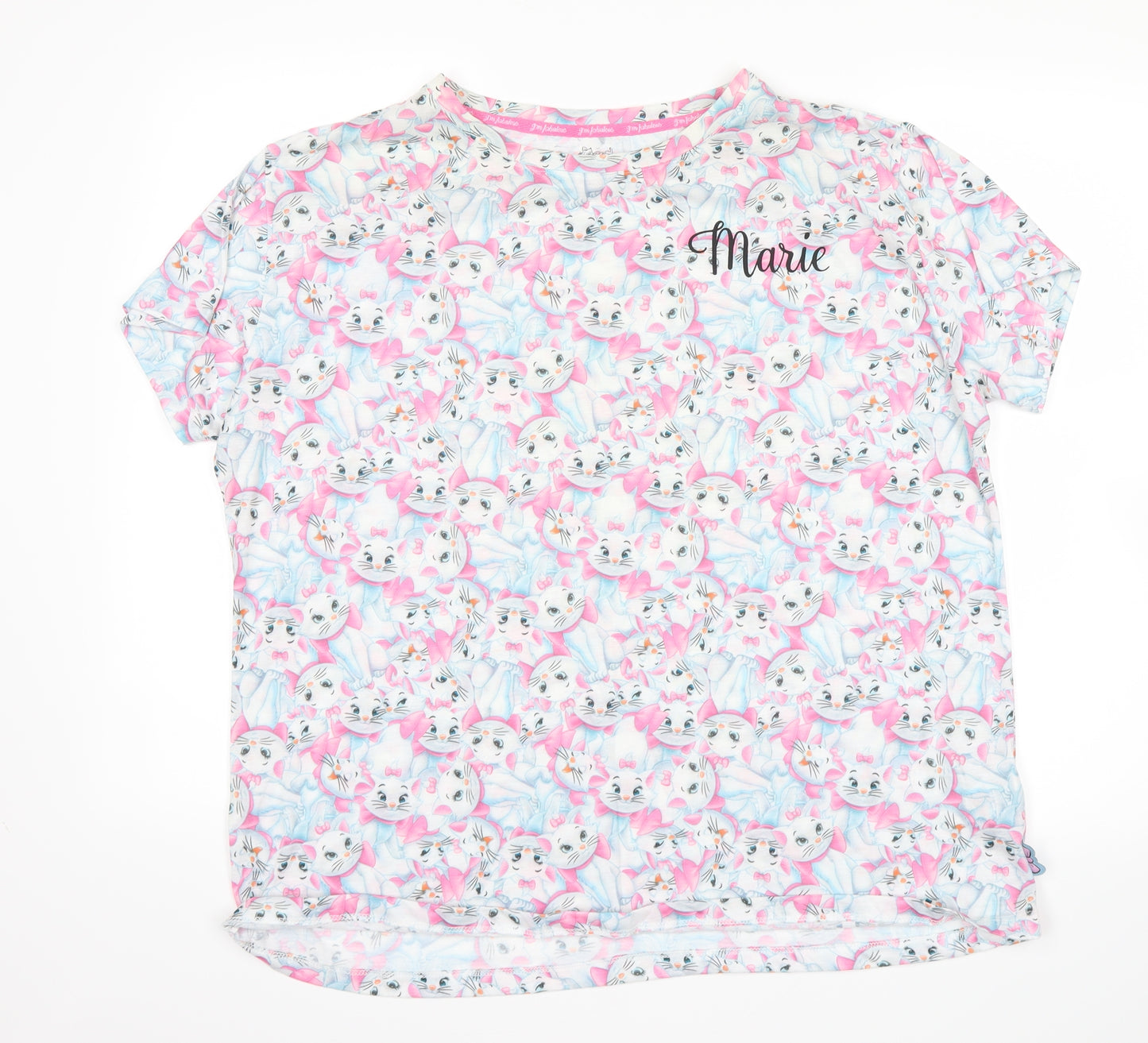 Disney Womens White   Top Pyjama Top Size XL  - Marie The Aristocats