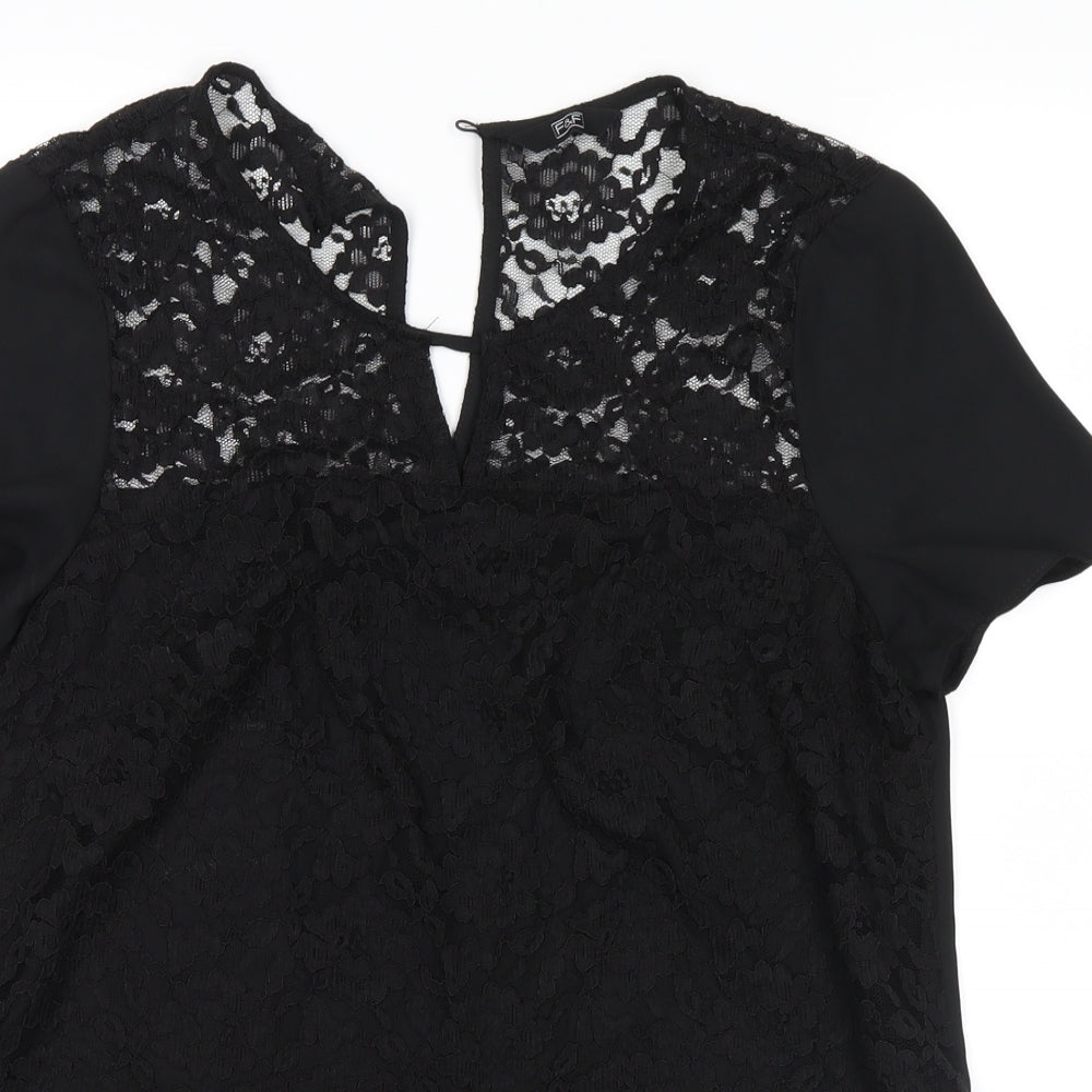F&F Womens Black   Basic Blouse Size 12