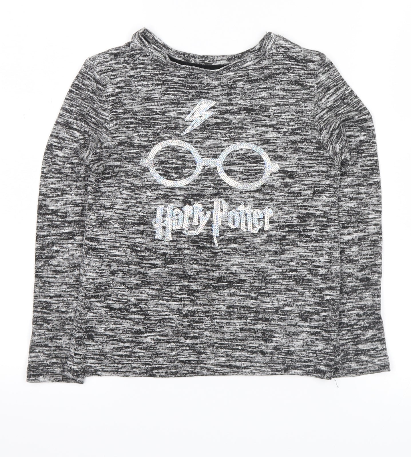 Harry Potter Girls Grey   Pullover Jumper Size 7-8 Years  - harry potter