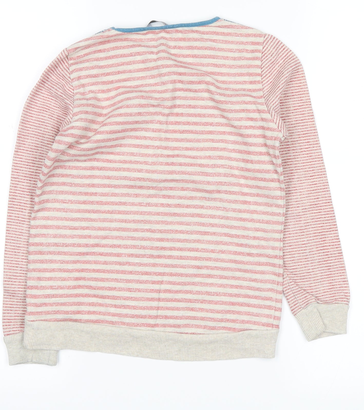 George Girls Red Striped  Pullover Jumper Size 6-7 Years  - rabbit