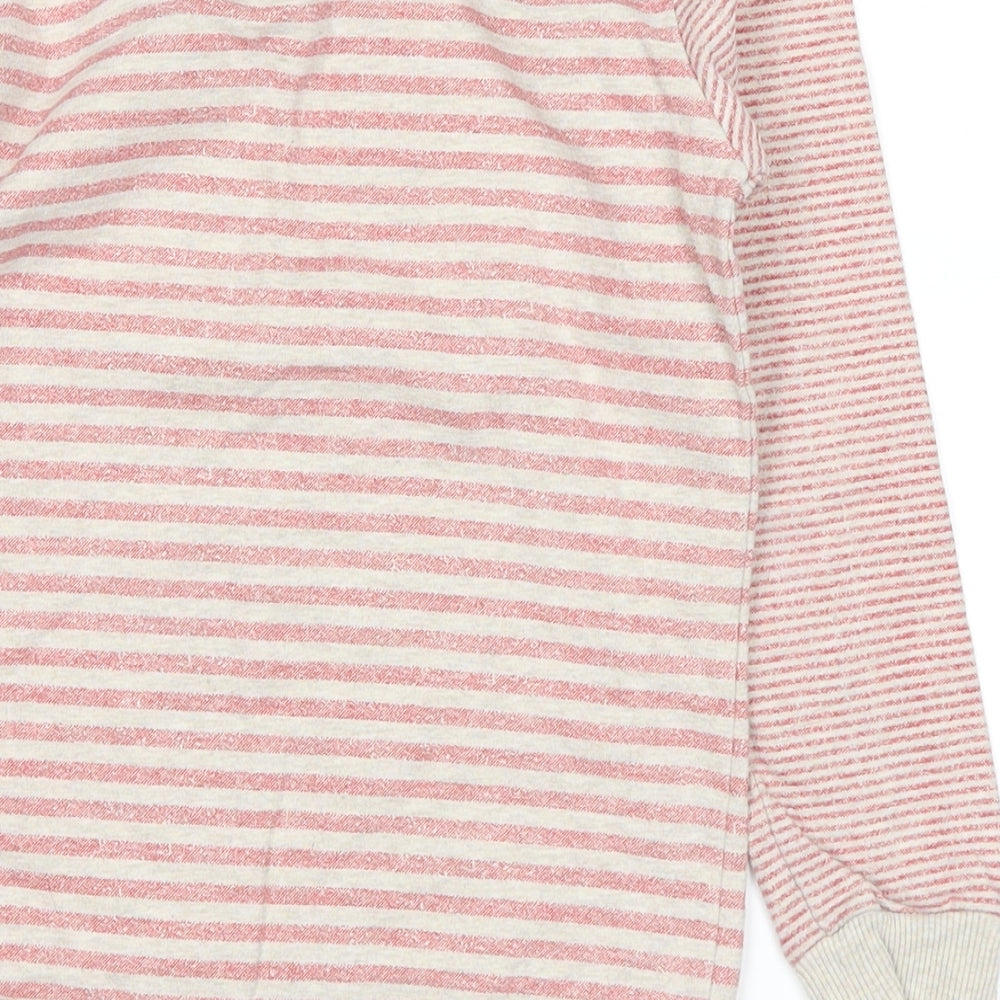 George Girls Red Striped  Pullover Jumper Size 6-7 Years  - rabbit