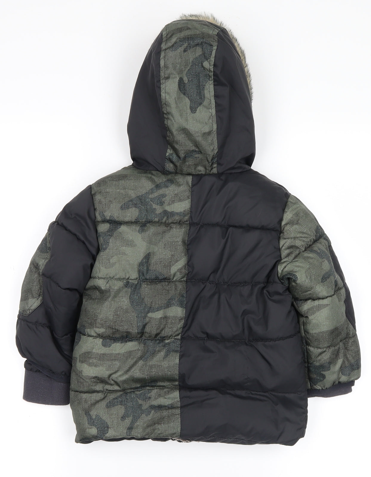 NEXT Boys Green Camouflage  Jacket Coat Size 2 Years
