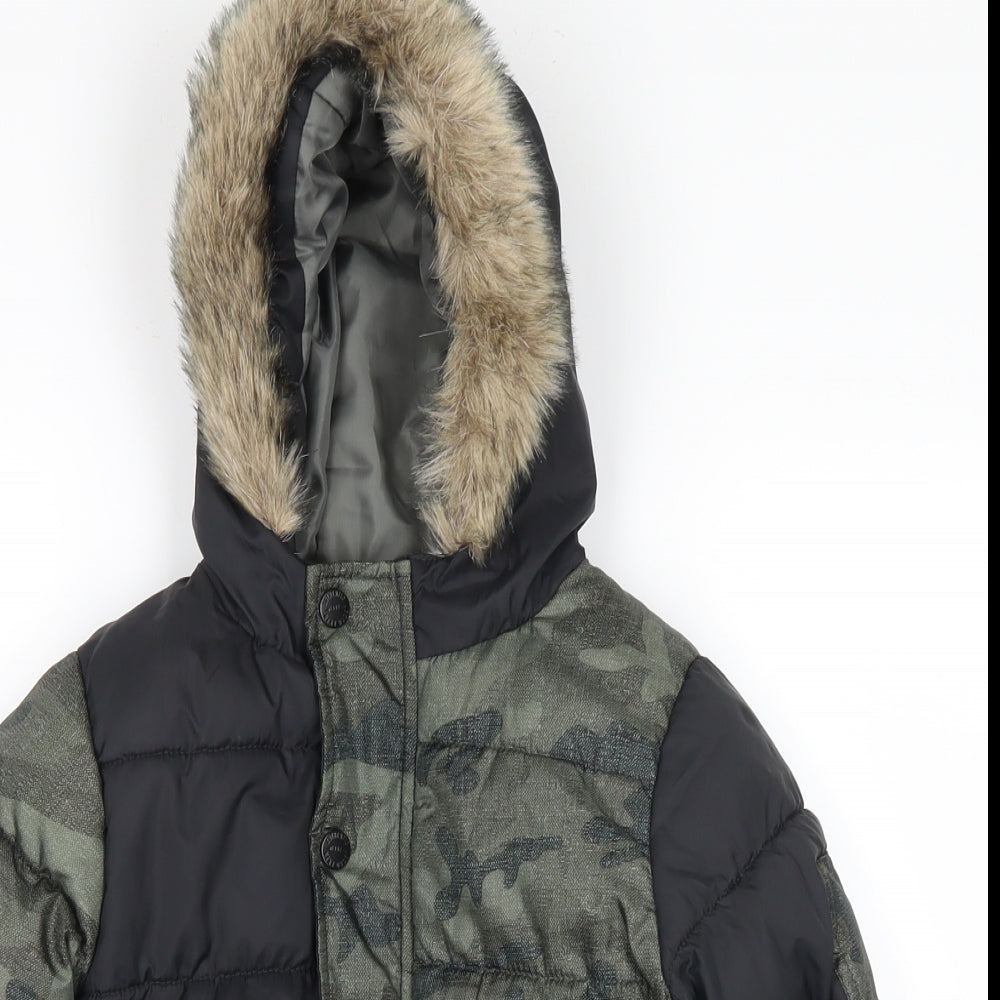 NEXT Boys Green Camouflage  Jacket Coat Size 2 Years
