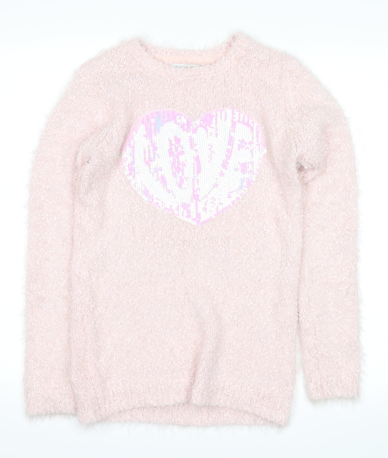Blue Zoo Girls Pink   Pullover Sweatshirt Size 12-13 Years  - love