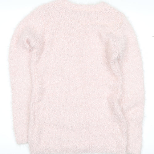 Blue Zoo Girls Pink   Pullover Sweatshirt Size 12-13 Years  - love