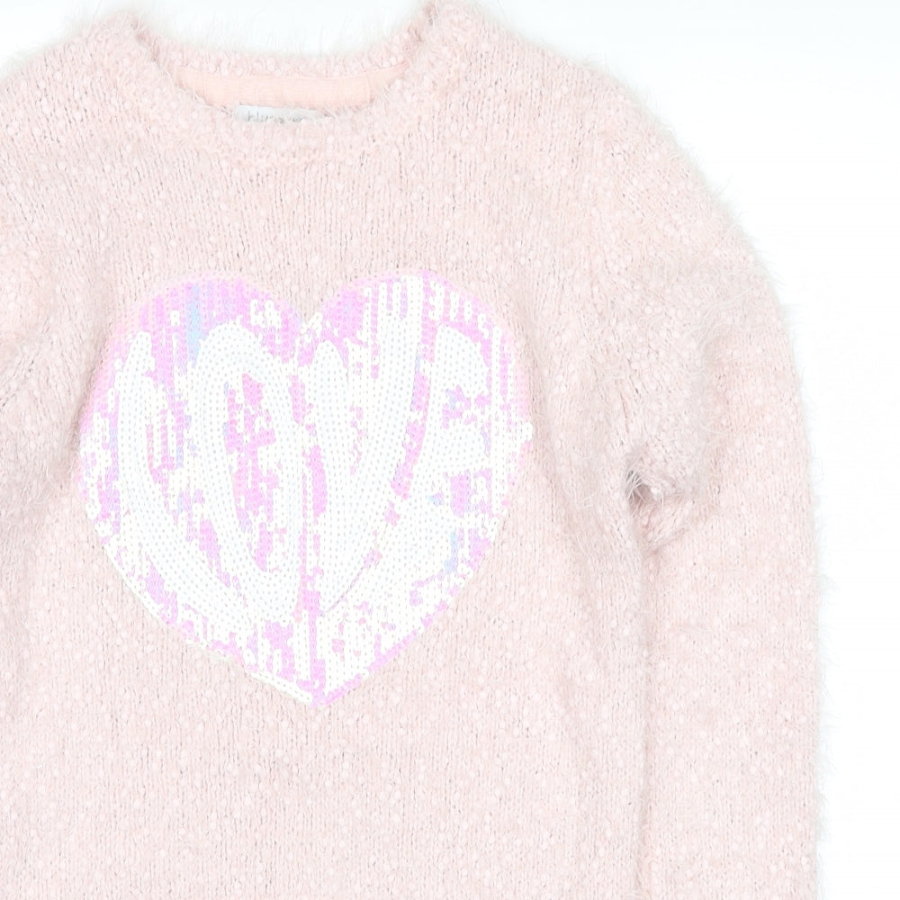 Blue Zoo Girls Pink   Pullover Sweatshirt Size 12-13 Years  - love