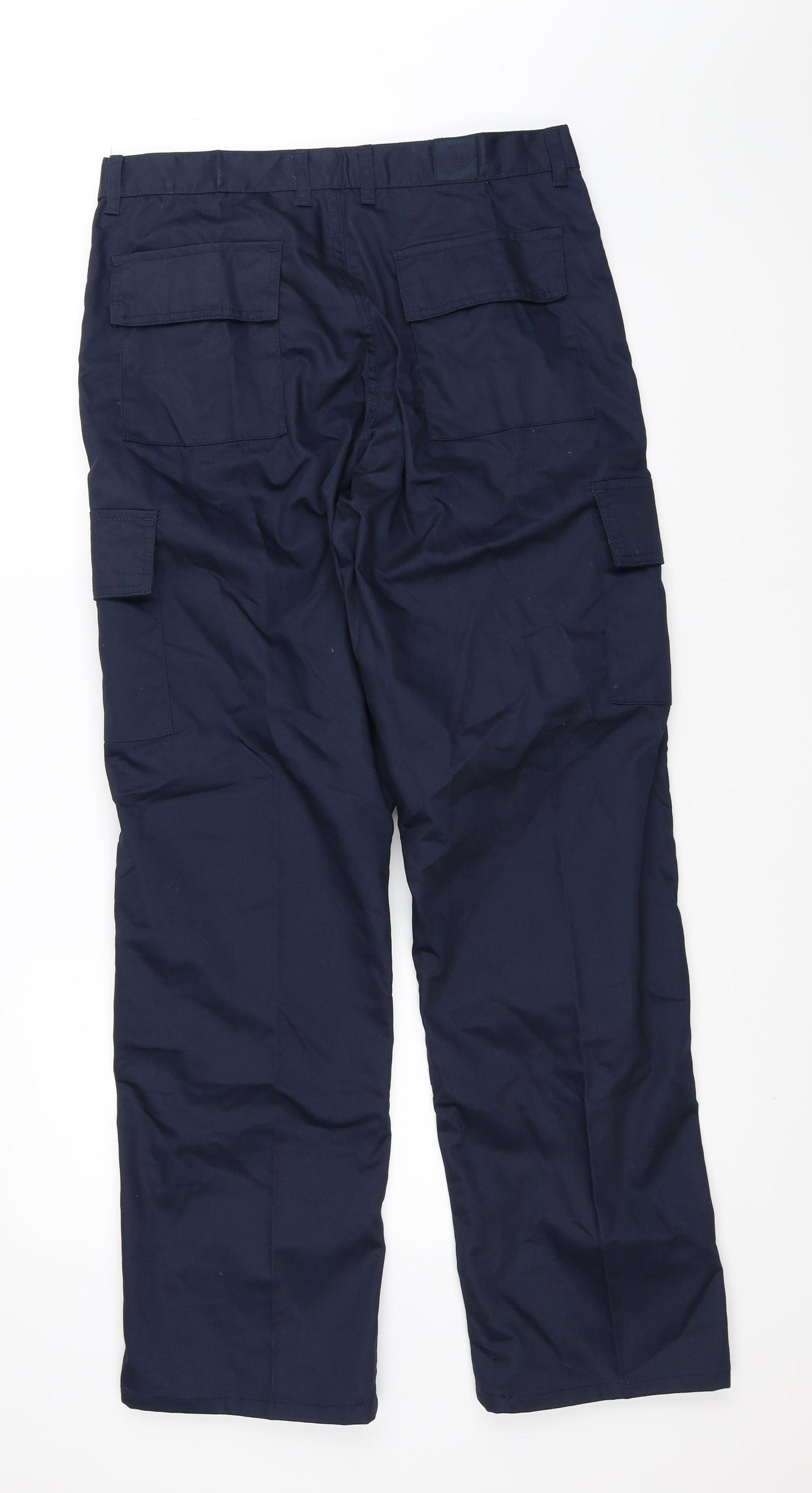 Uneek Mens Blue   Cargo Trousers Size 32 L32 in