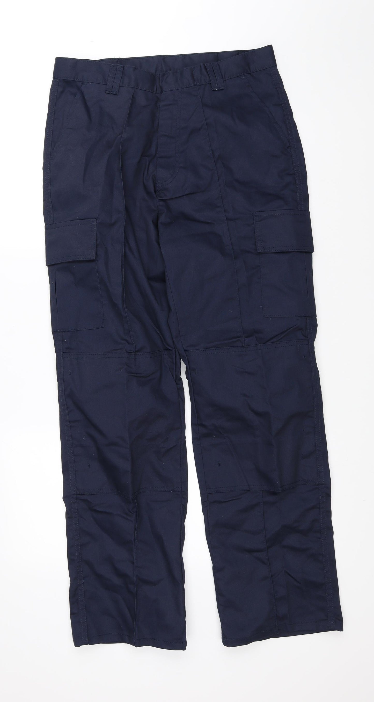 Uneek Mens Blue   Cargo Trousers Size 32 L32 in