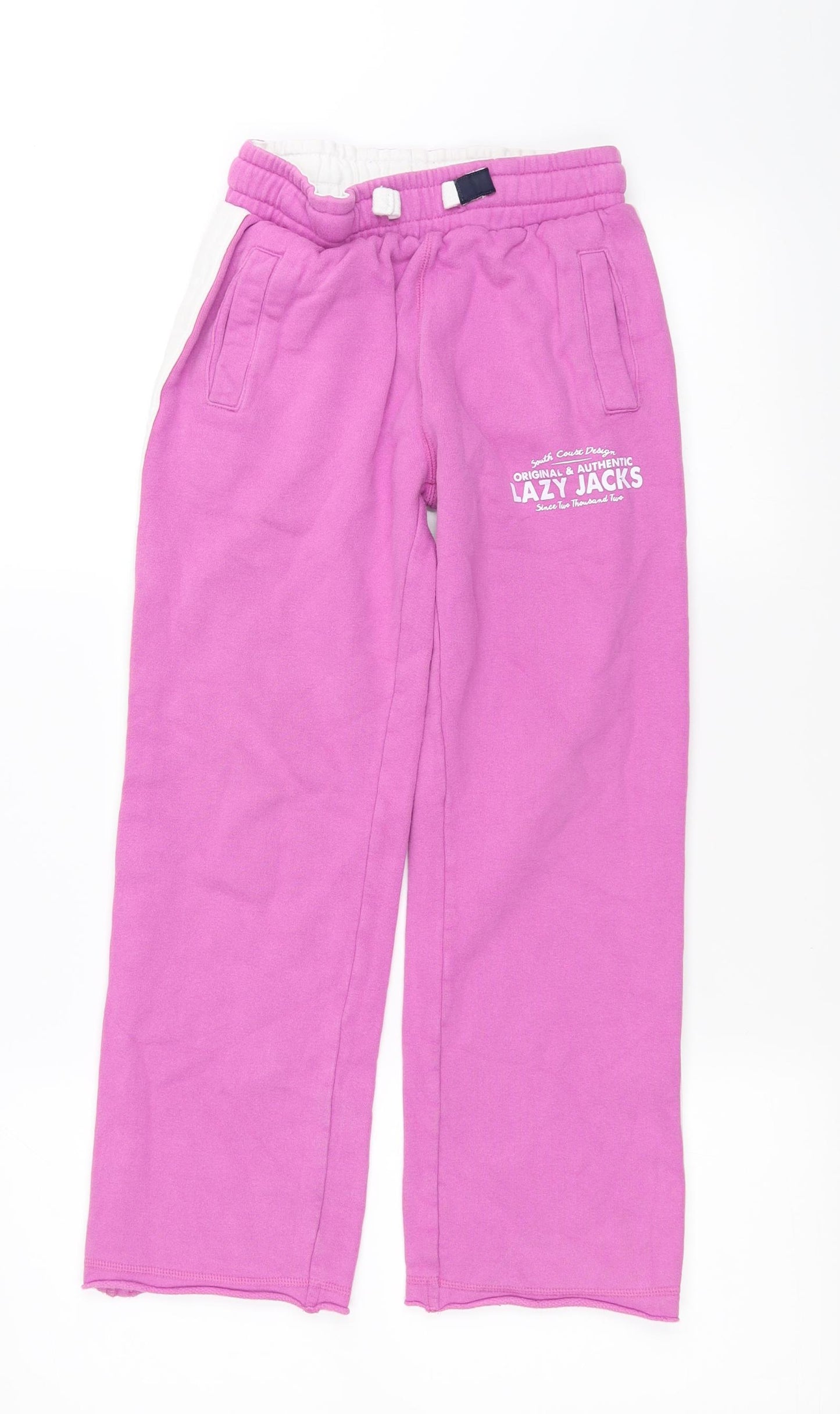 Lazy Jacks Girls Pink   Sweatpants Trousers Size 7-8 Years