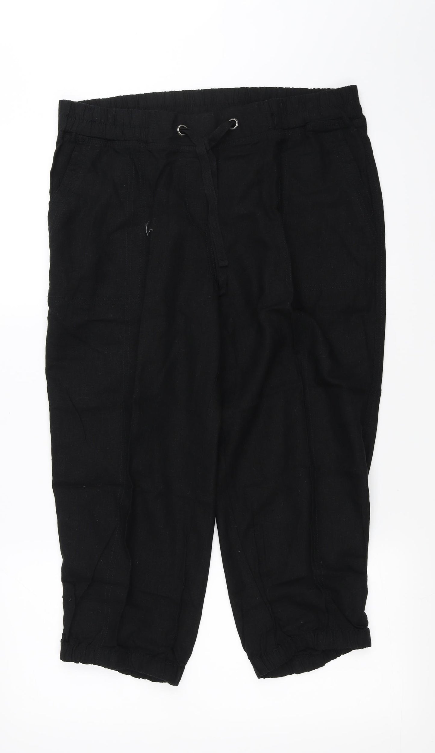 George Womens Black   Trousers  Size 16 L21 in