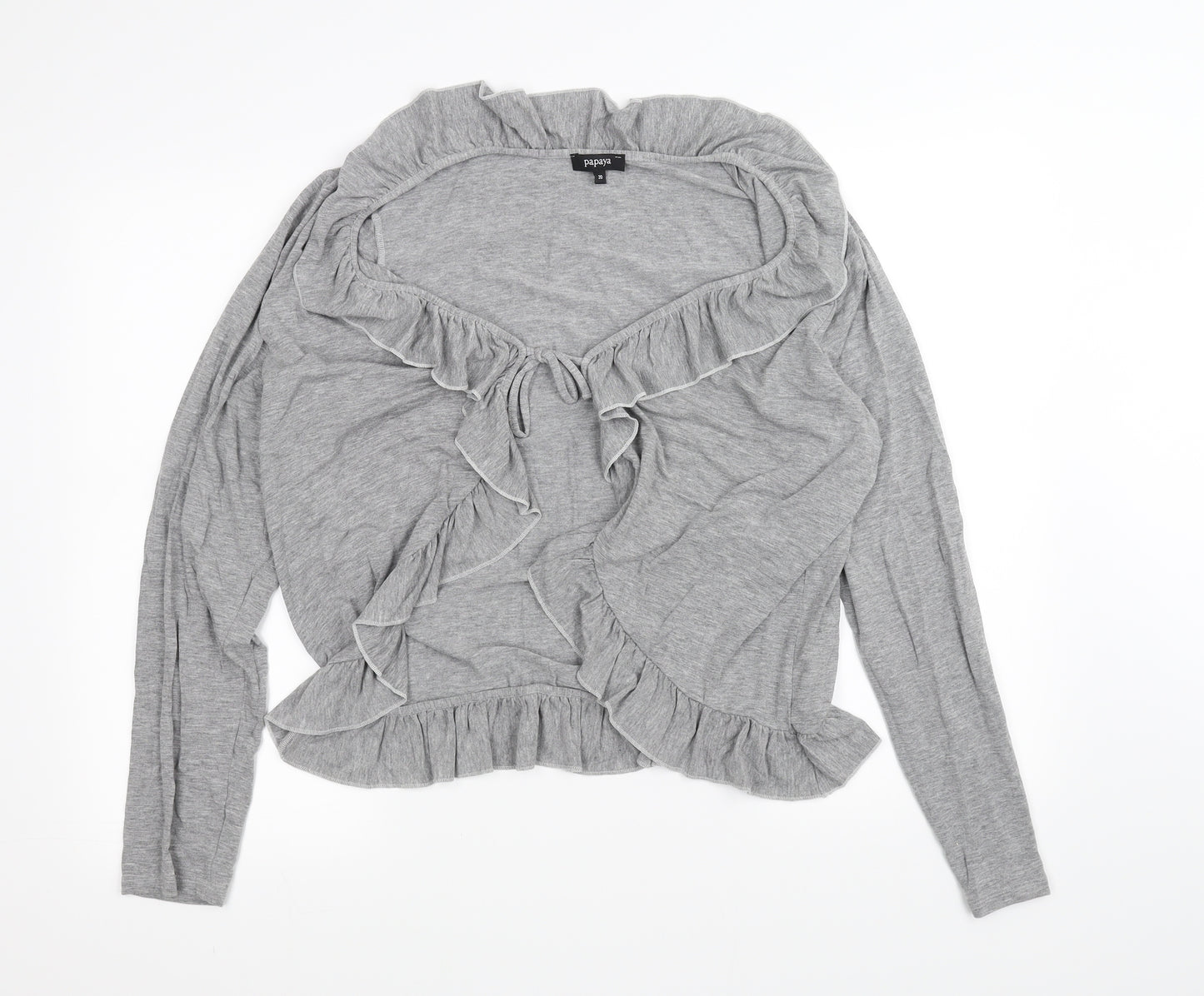 Papaya Womens Grey   Cardigan Jumper Size 20