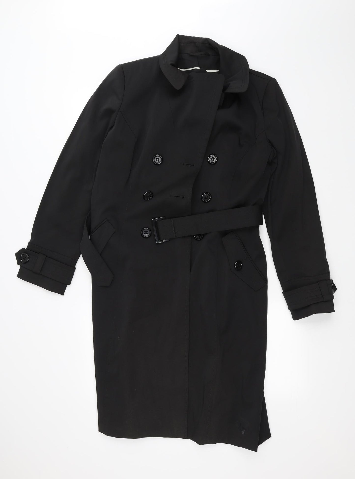 F&F Womens Black   Overcoat Coat Size 12