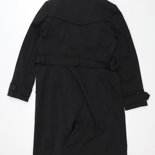 F&F Womens Black   Overcoat Coat Size 12
