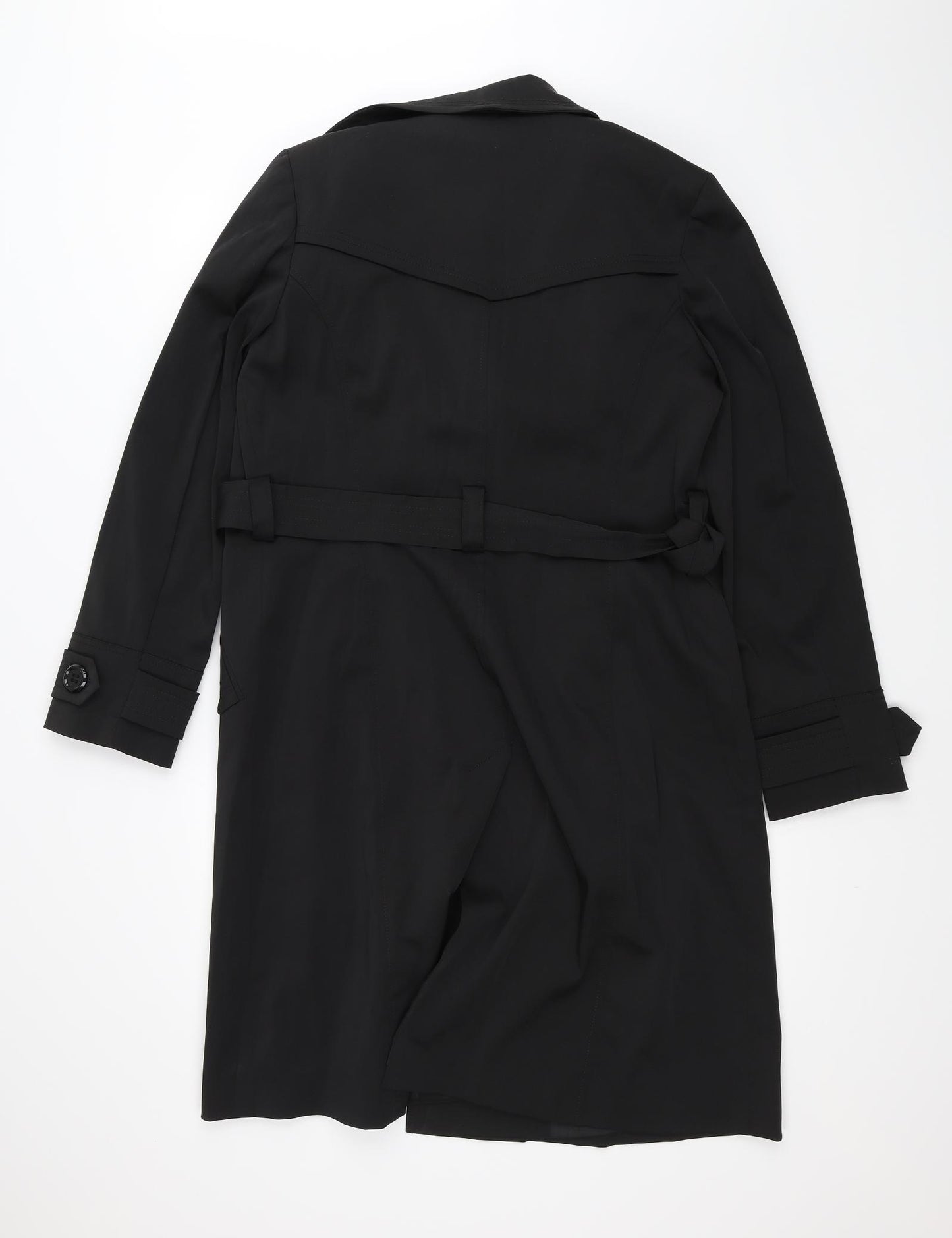 F&F Womens Black   Overcoat Coat Size 12