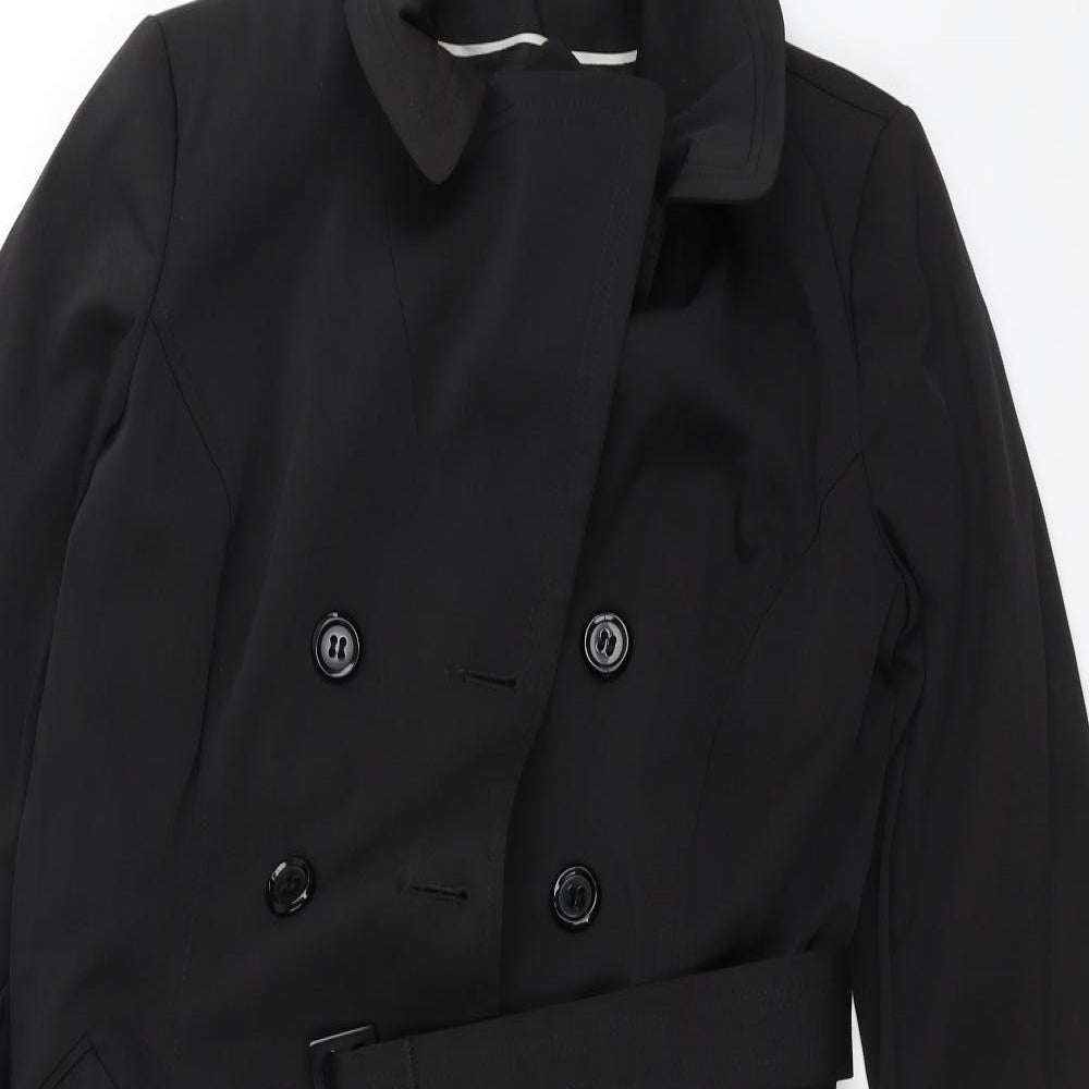 F&F Womens Black   Overcoat Coat Size 12