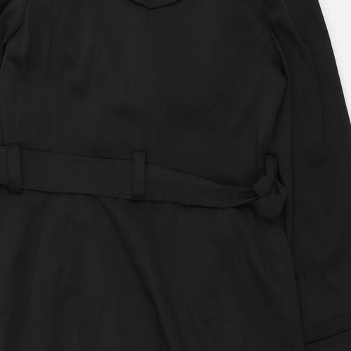 F&F Womens Black   Overcoat Coat Size 12