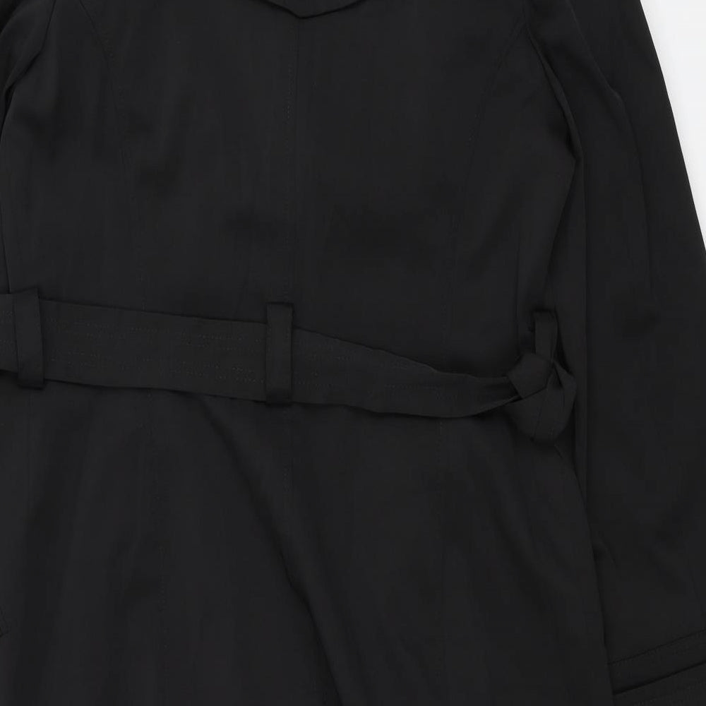F&F Womens Black   Overcoat Coat Size 12