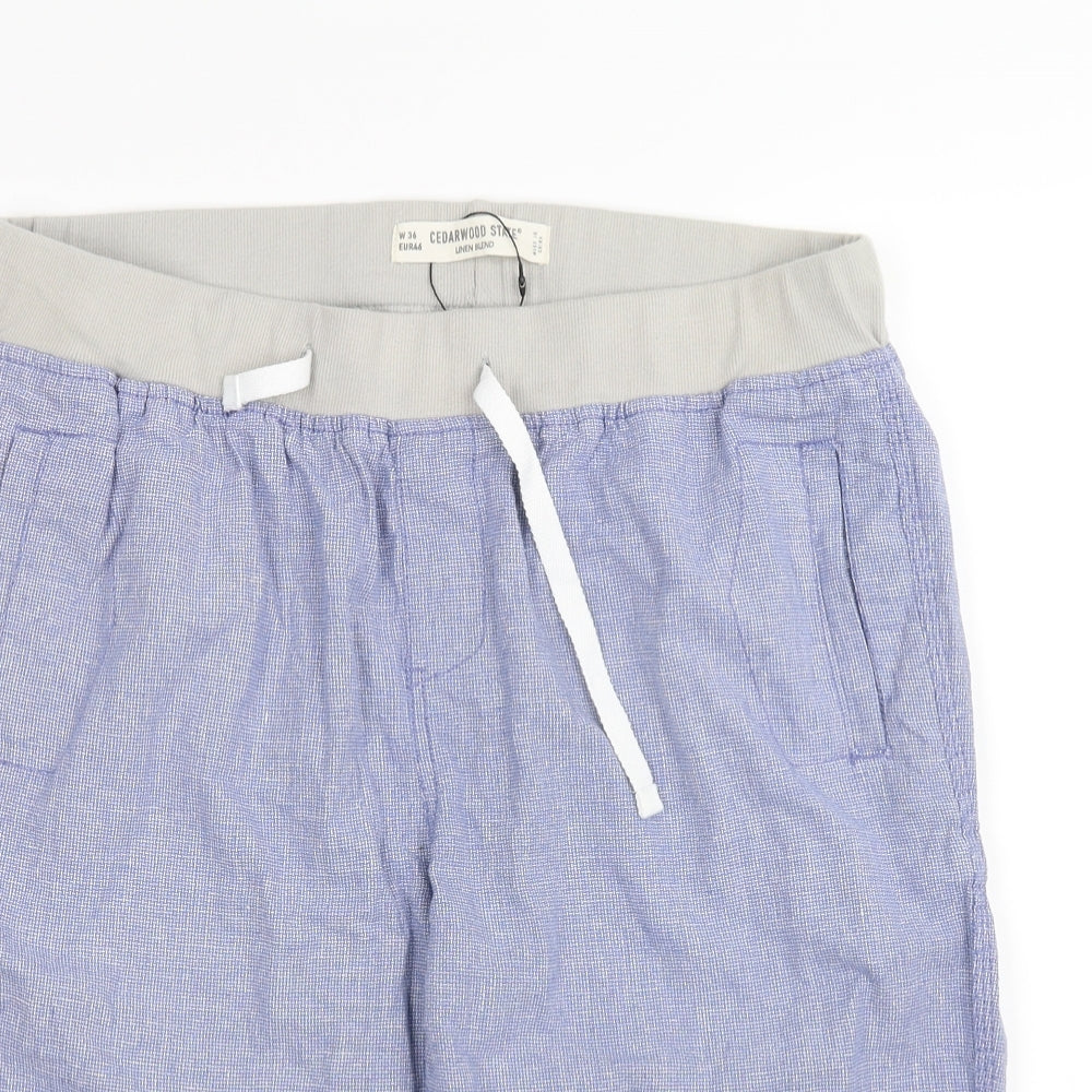 cedarwood state Mens Blue   Sweat Shorts Size 36