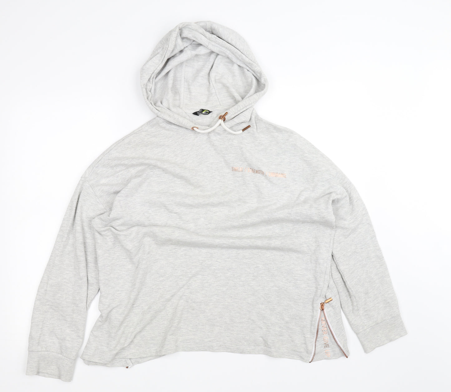 F&F Womens White   Pullover Hoodie Size L
