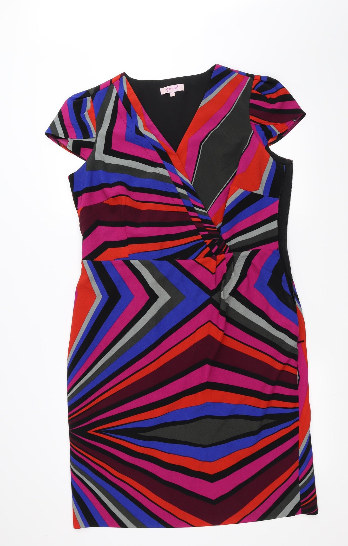 Per Una Womens Multicoloured   Pencil Dress  Size 16